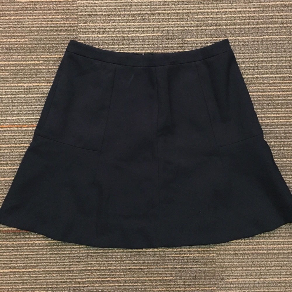 J. Crew Navy Blue Flare Skirt (Brand New)