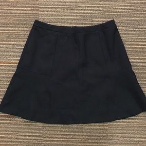 J. Crew Navy Blue Flare Skirt (Brand New)