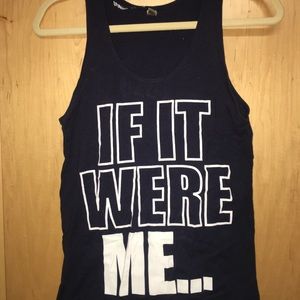 Navy DELTA ZETA Tank Top