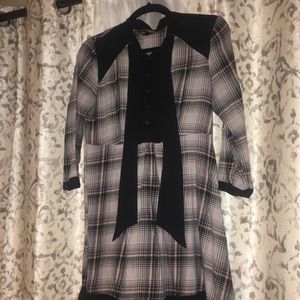 Plaid shirtdress