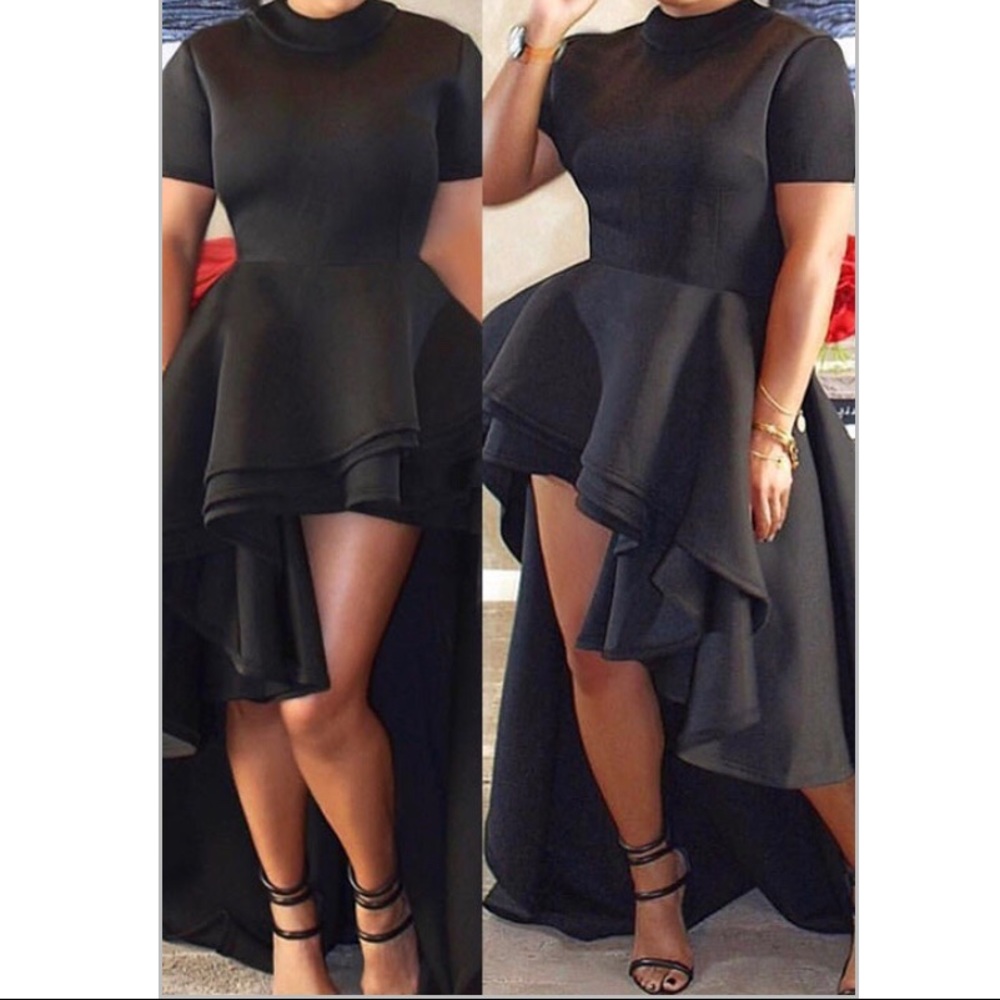 ⚜️👗BNWOT👗⚜️ Black Peplum Top - Picture 2 of 4