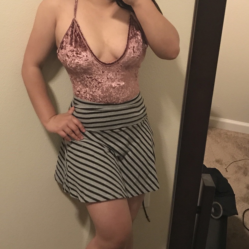 Pink Velvet Bodysuit