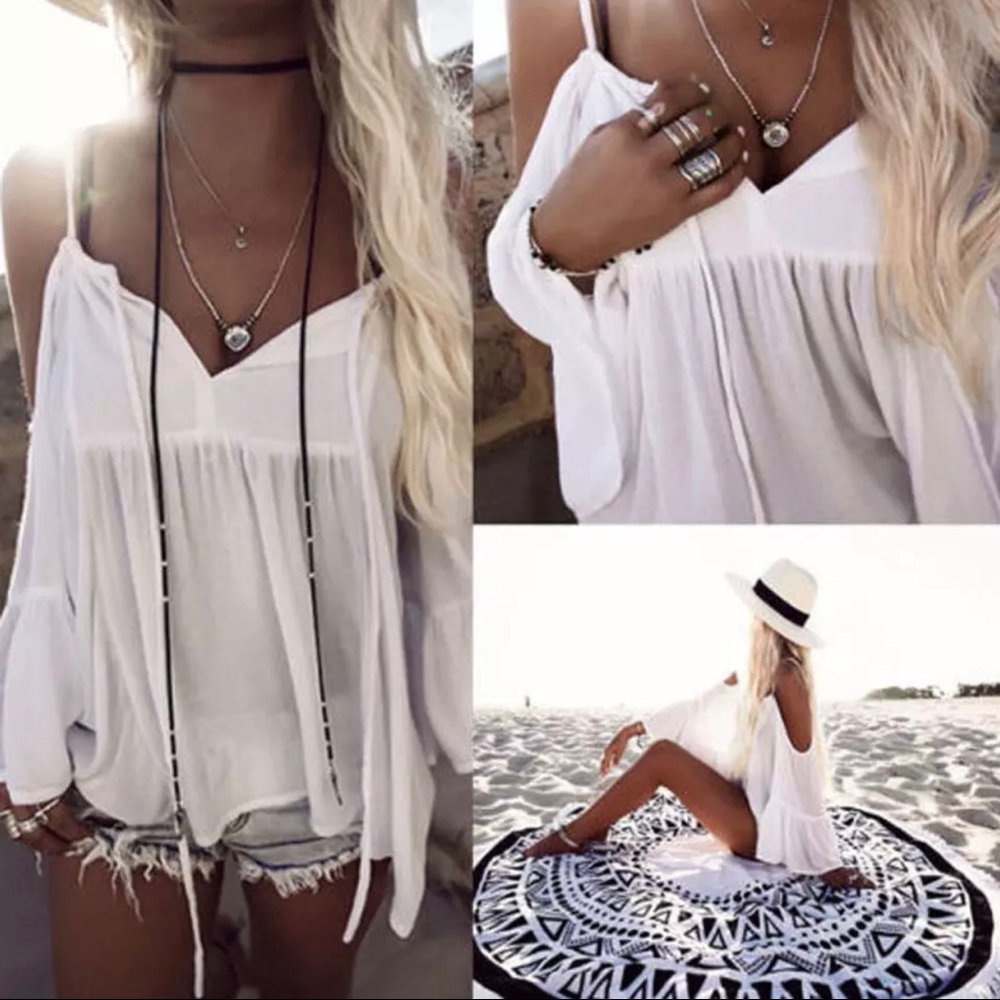 Bohemian Easy Flow off Shoulder Top
