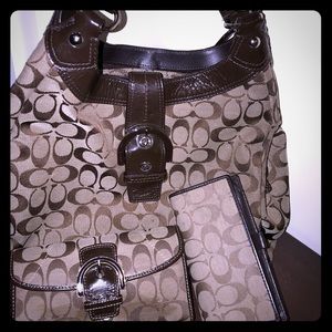 Coach Signature Purse, and matching wallets