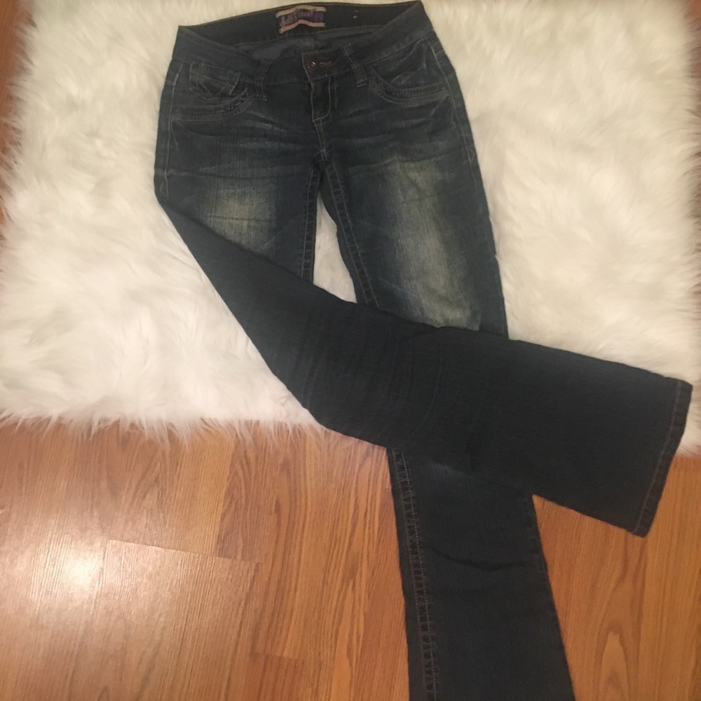 Dark bootcut jeans
