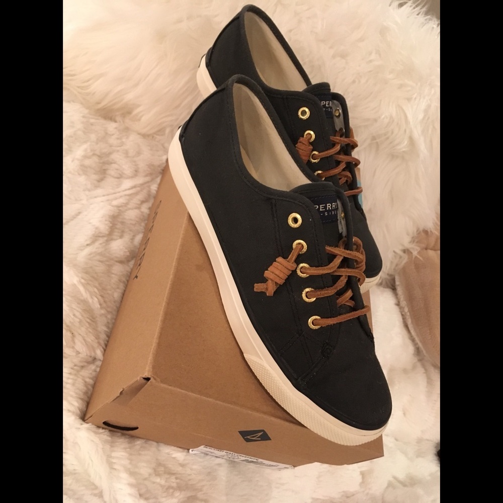 Black Sperry Sneakers