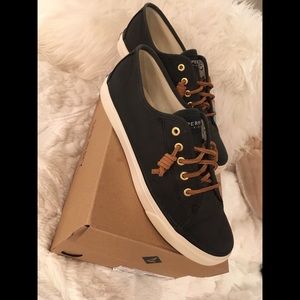 Black Sperry Sneakers