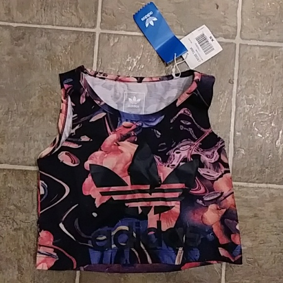 adidas roses crop top adidas roses crop top