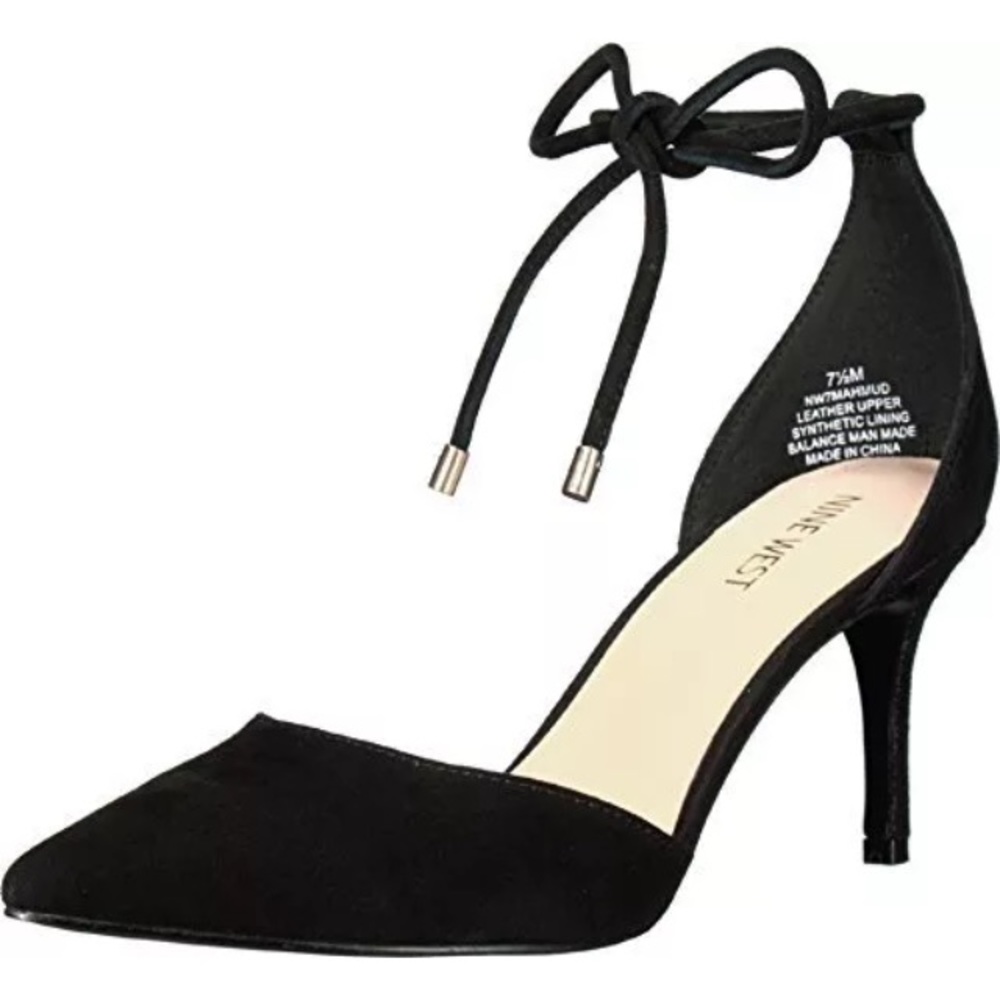 Nine West black Mahmud suede pumps