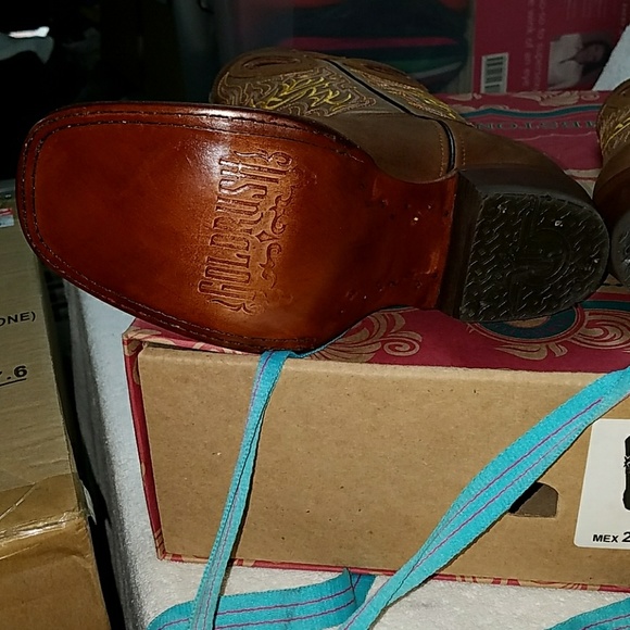 Authentic Leather Cowboy Boots - Picture 3 of 8