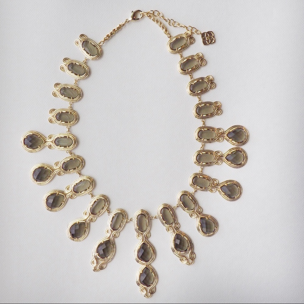 *RARE* Kendra Scott Whitney Necklace Smoky Quartz