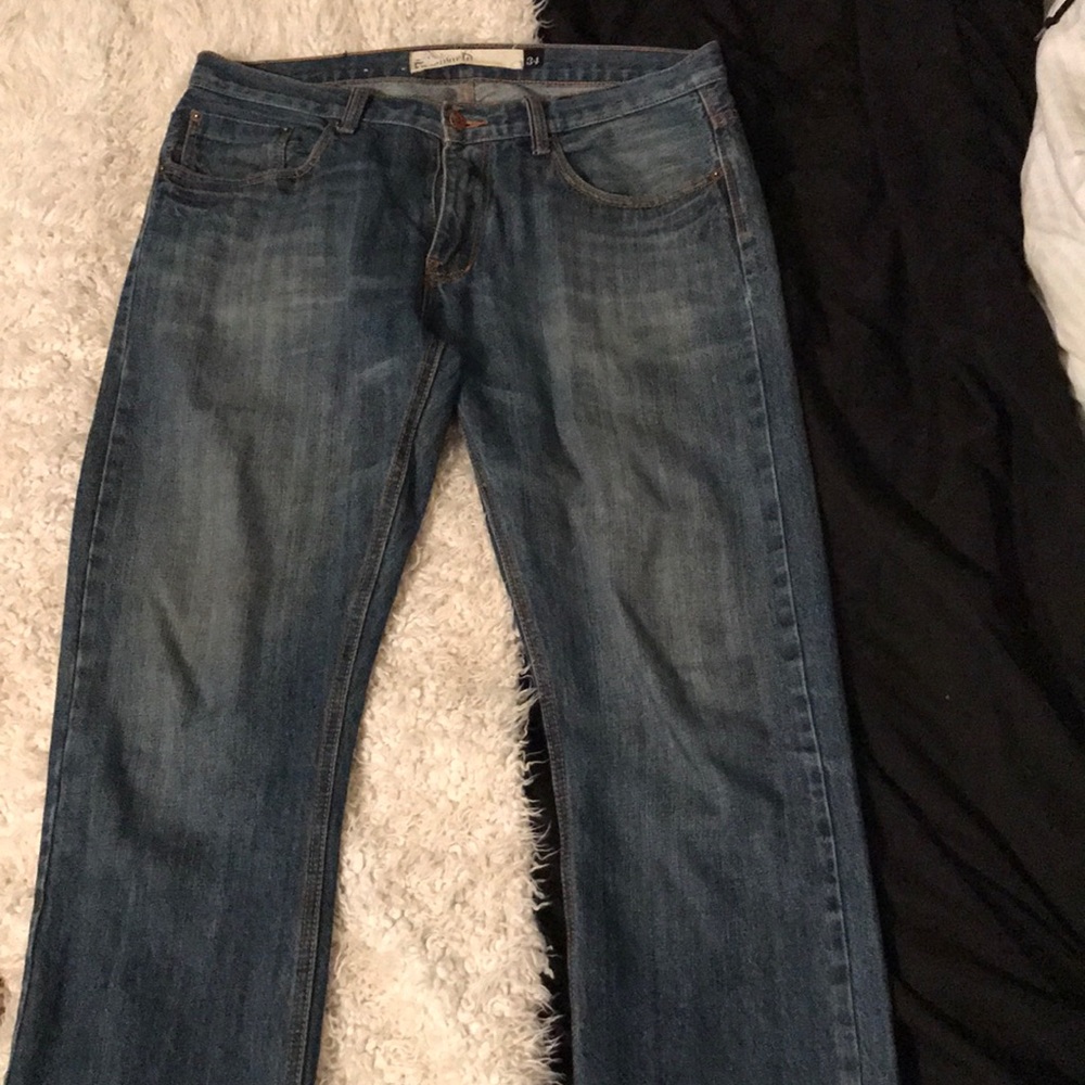 Slim Straight Medium Wash Jeans