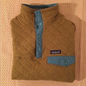 Patagonia M Yellow Quilt Snap-T Pullover!