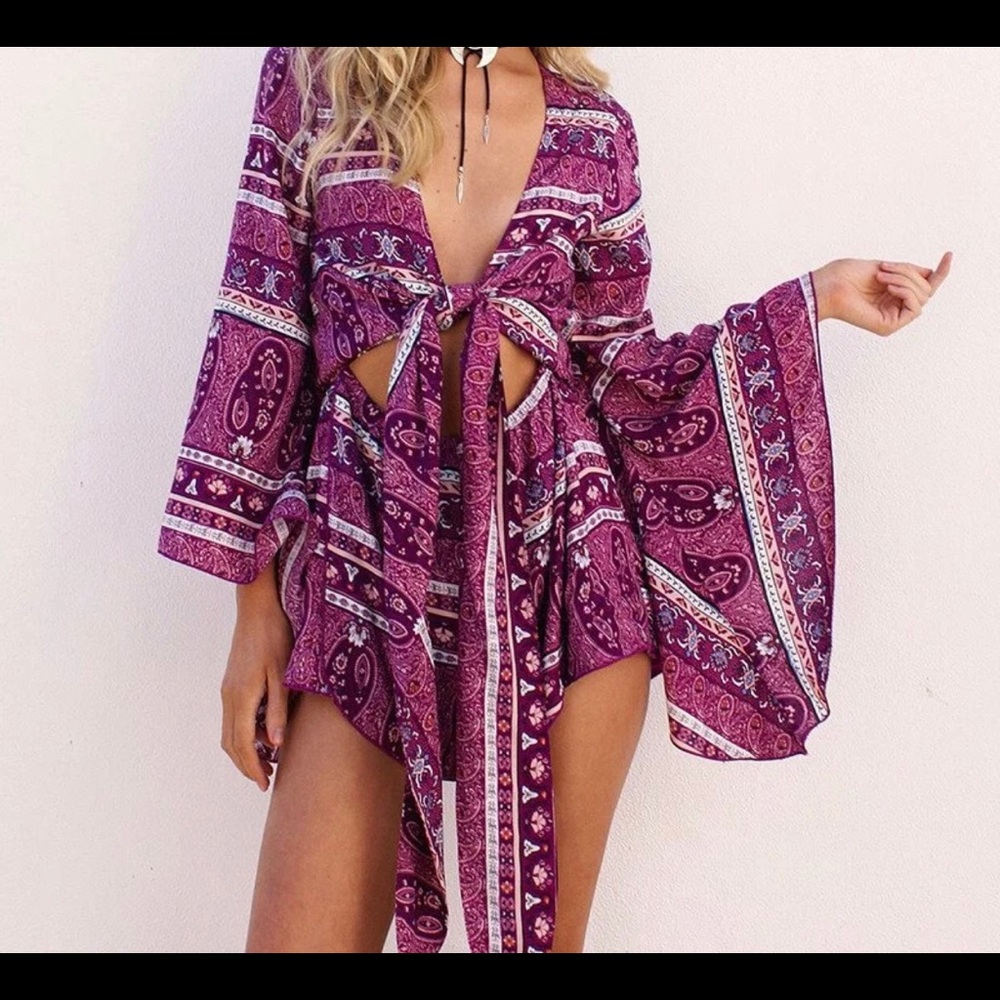 Bohemian Romper Front Tie🌺🌸🌼