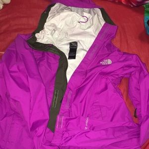 Size Large Purple North Face Windbreaker