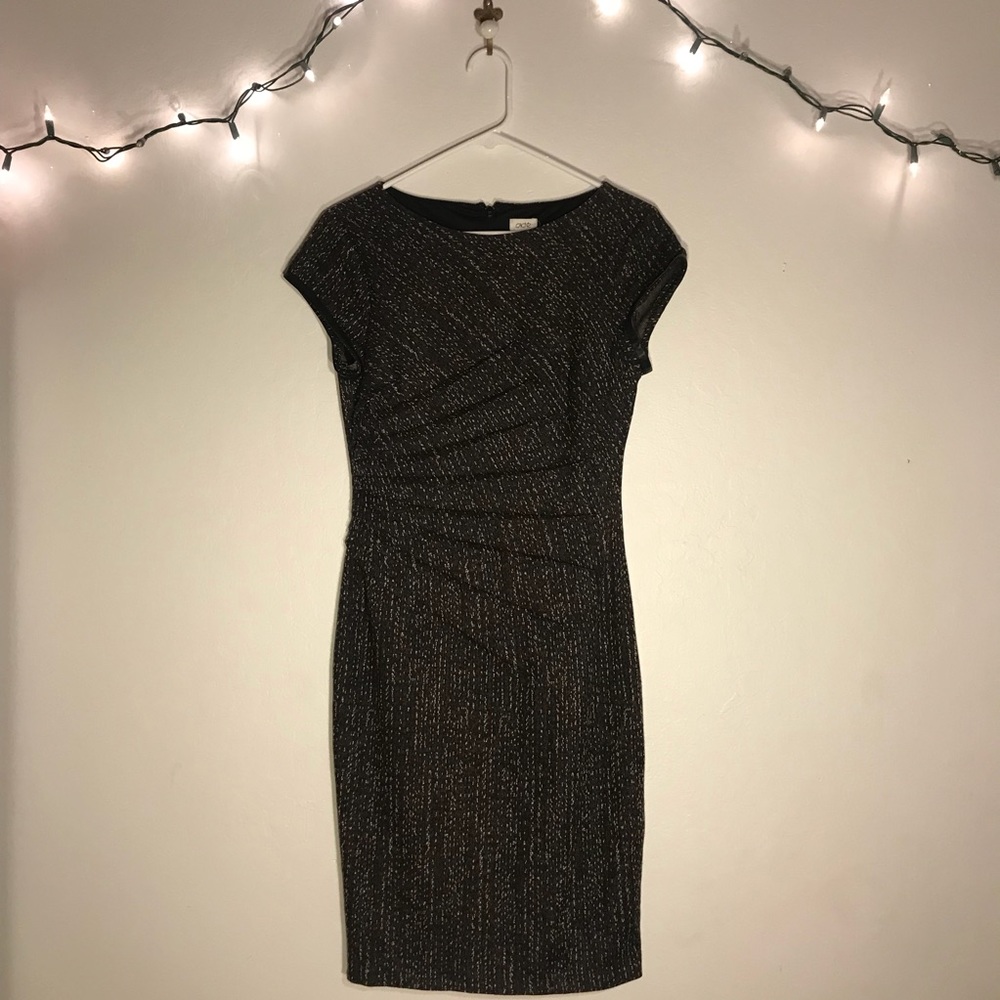 Brown Patterned Dress