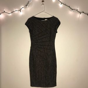 Brown Patterned Dress