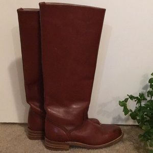 Frye Riding Boots - Rich Reddish Brown