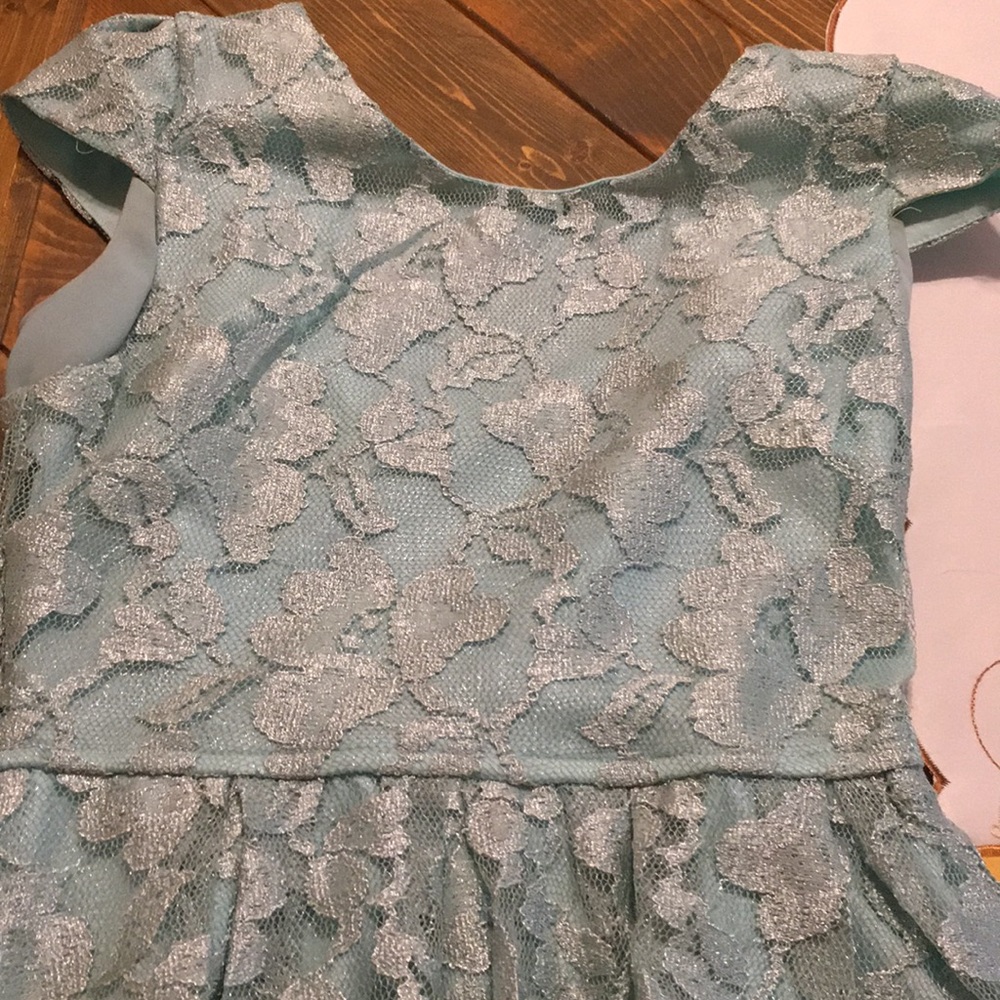 Mint Green Lace Dress Floral