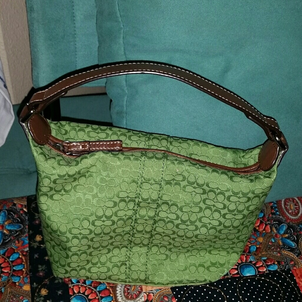 SOLD......Coach Mini Soho Signature Tote