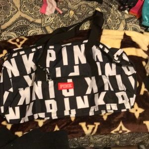 PINK Logo gym bag