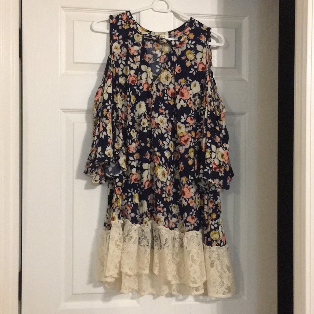 Boutique cold shoulder Dress