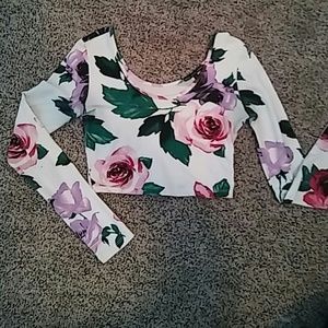 floral crop top