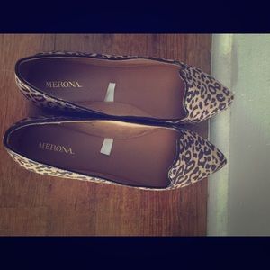 Merona leopard pointy toe flats