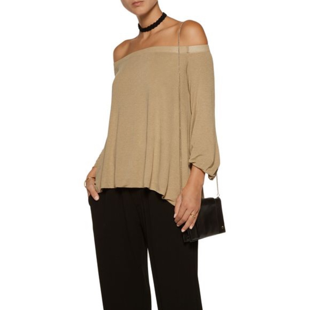 Enza Costa Off the shoulder stretch jersey top