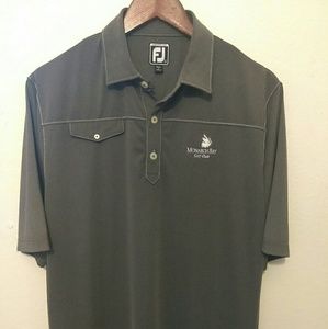 FootJoy New Mens Size Large Gray Golf Polo Shirt