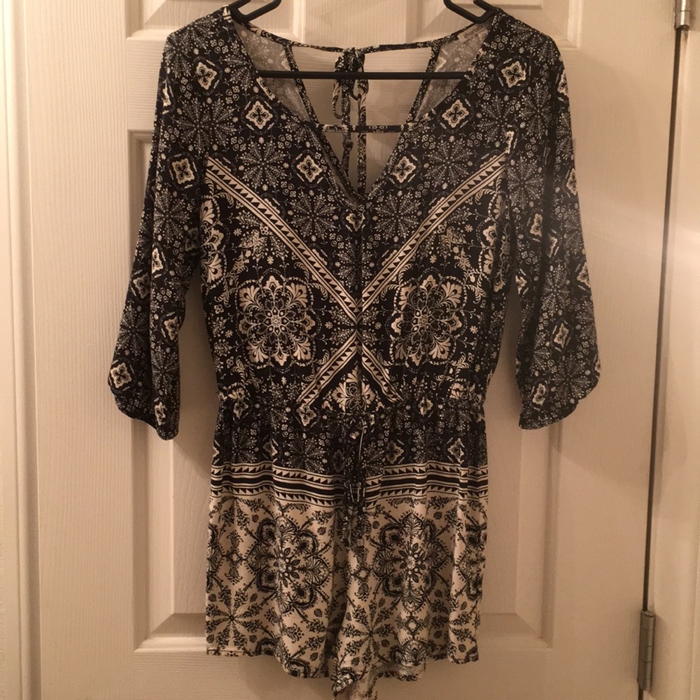 BOHO PRINT ROMPER