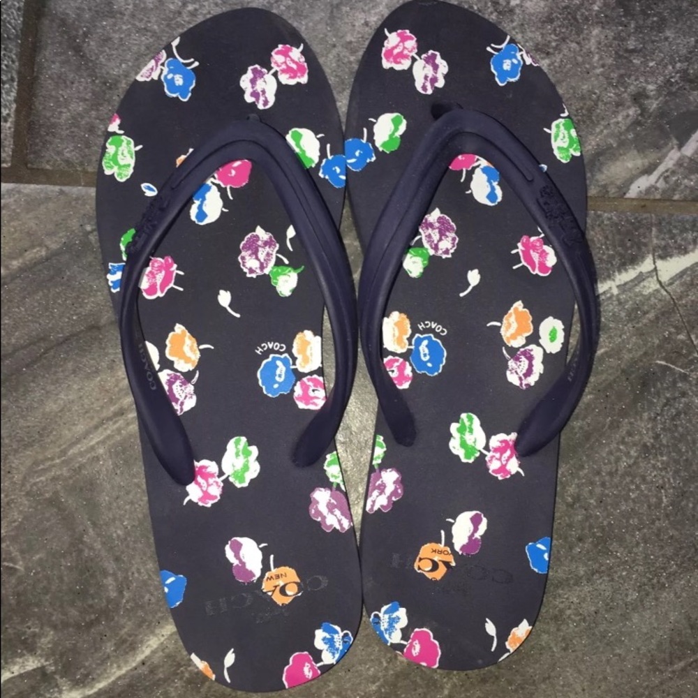 Coach Flip Flops size 7/8