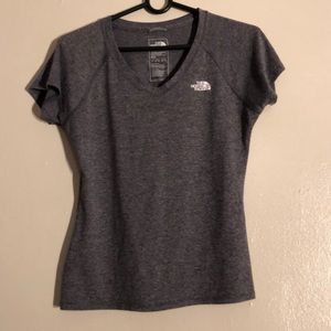 The North Face workout top gray - mint condition