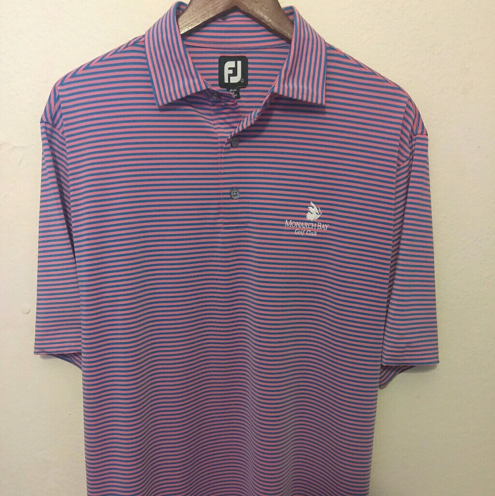 Footjoy Mens Size Large Purple Golf Polo Shirt