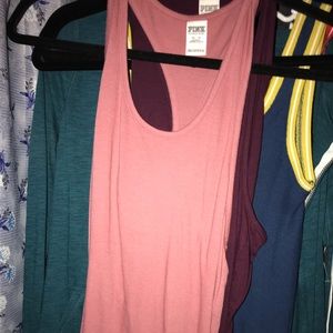 VS PINK racerback mauve pink tee
