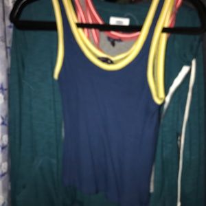 Blue and Yellow Tank Top XS
