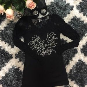 Black top with sparkles