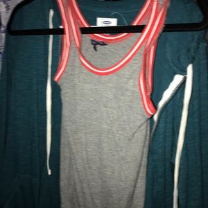 Red and Gray Tank top XS