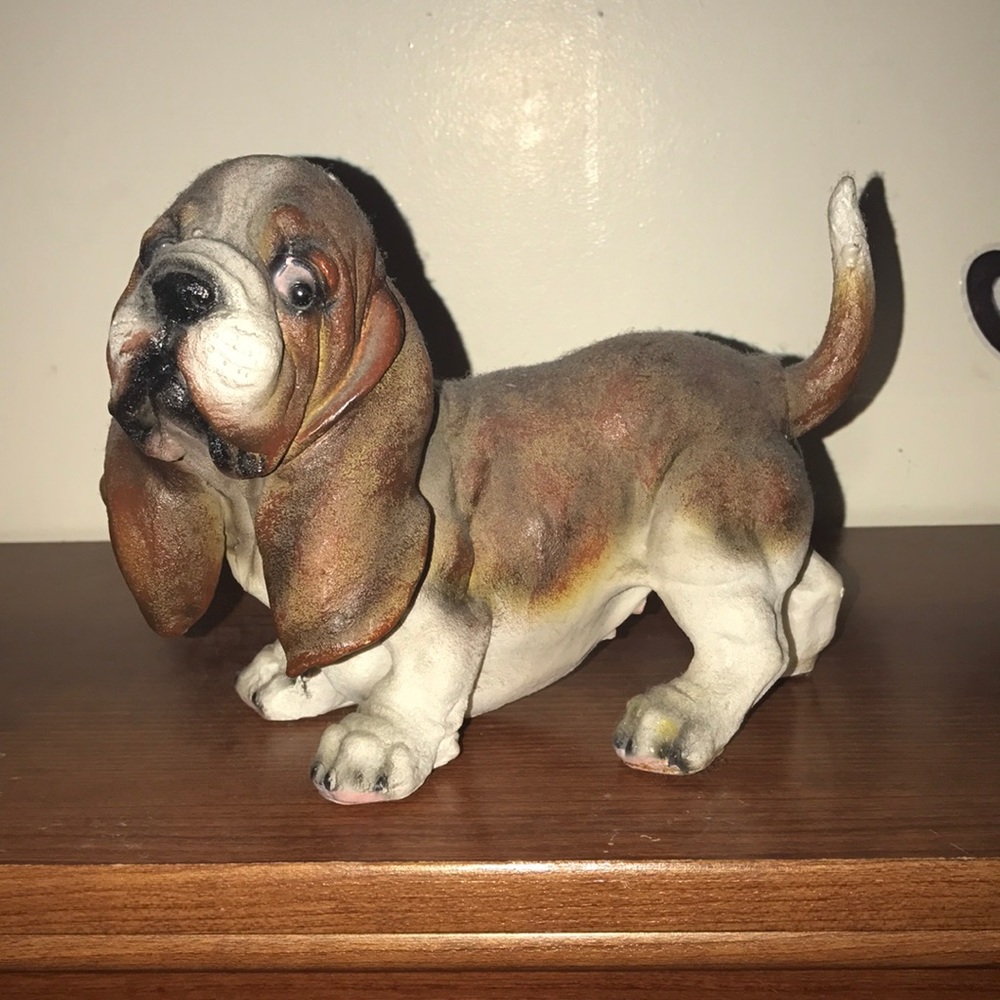 Glass dog antique