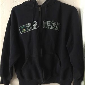 Navy Blue US Open Zip Up Hoodie