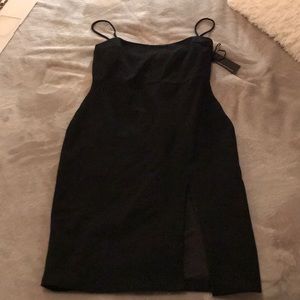Lulu’s black sit cocktail dress