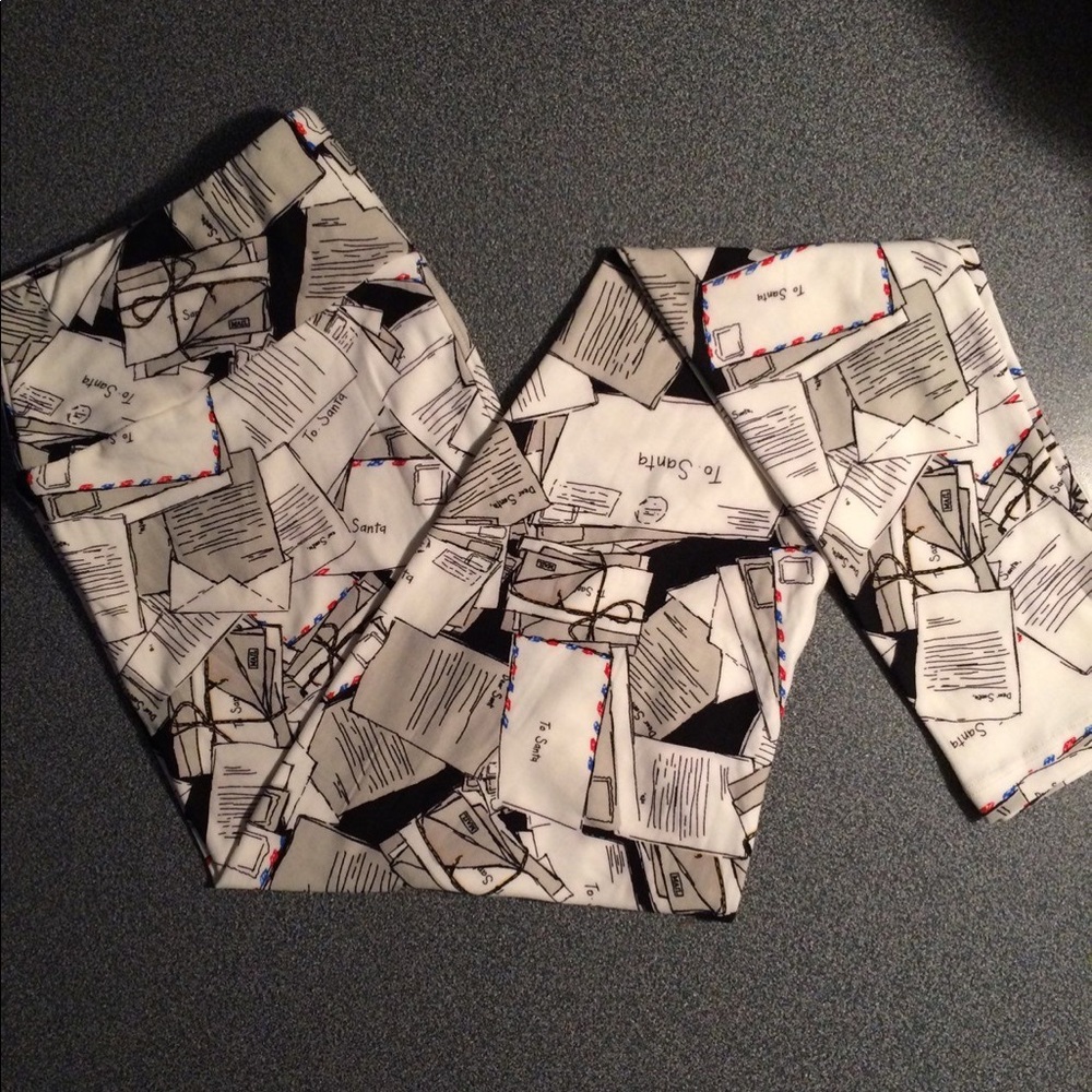 Lularoe TC Letters To Santa Leggings