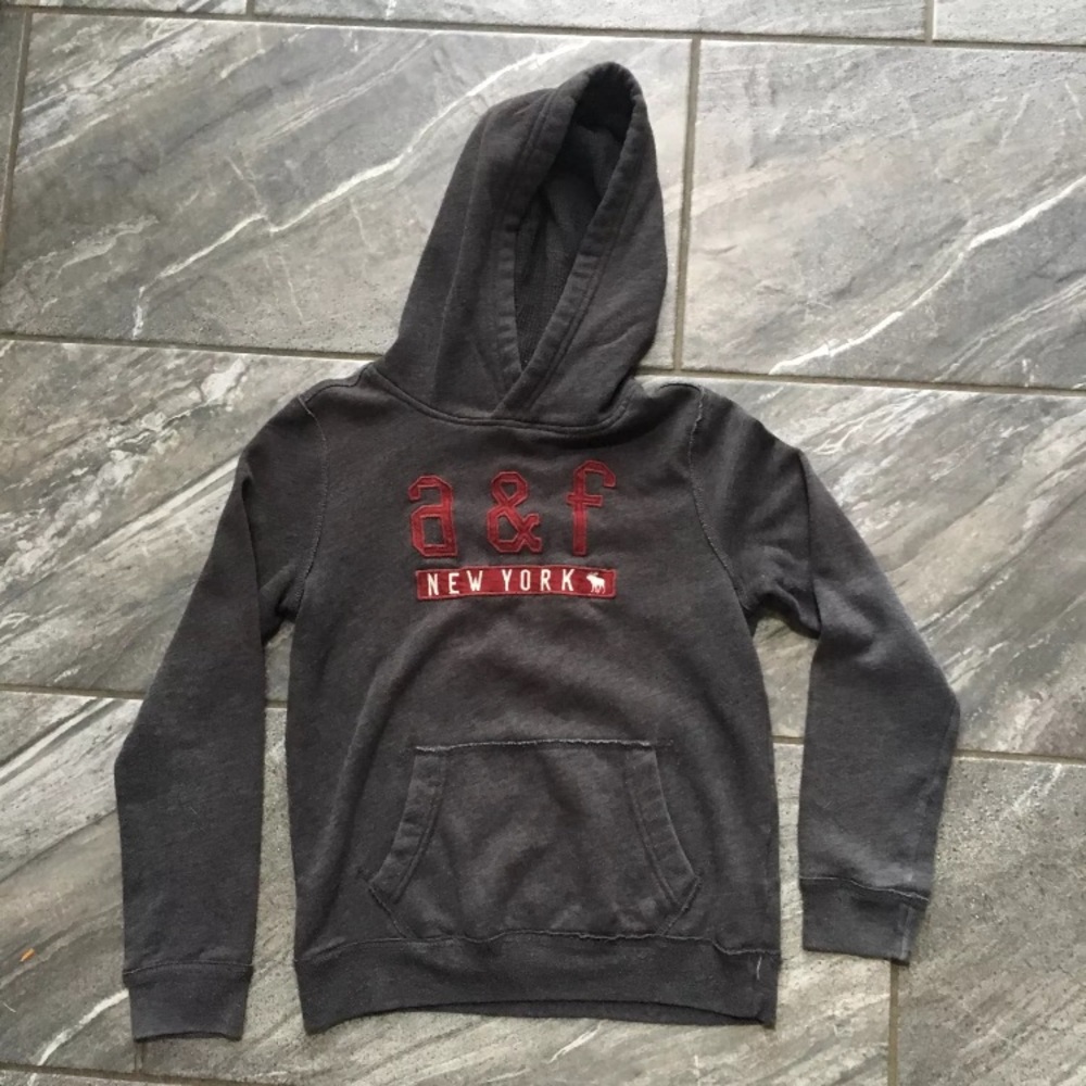 Boys Gray Abercrombie Sweatshirt