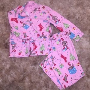 Nick And Nora Christmas Pajamas w/Sock Monkeys
