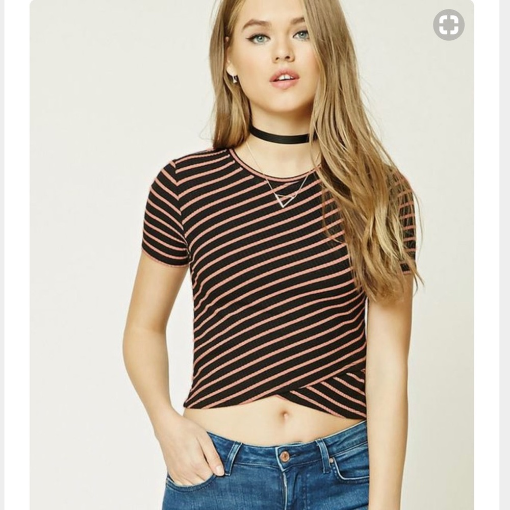 crop top: ribbed knit