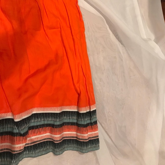 Silence & Noise orange strapless dress - Picture 4 of 6