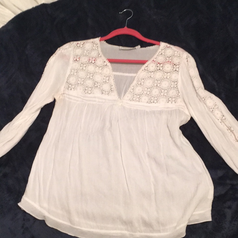 Light weight white blouse