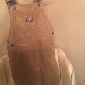 Corduroy 4t overalls flannel lined.