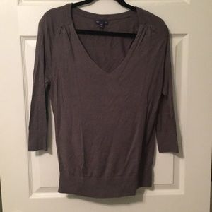 Charcoal grey 3/4 sleeve gap sweater