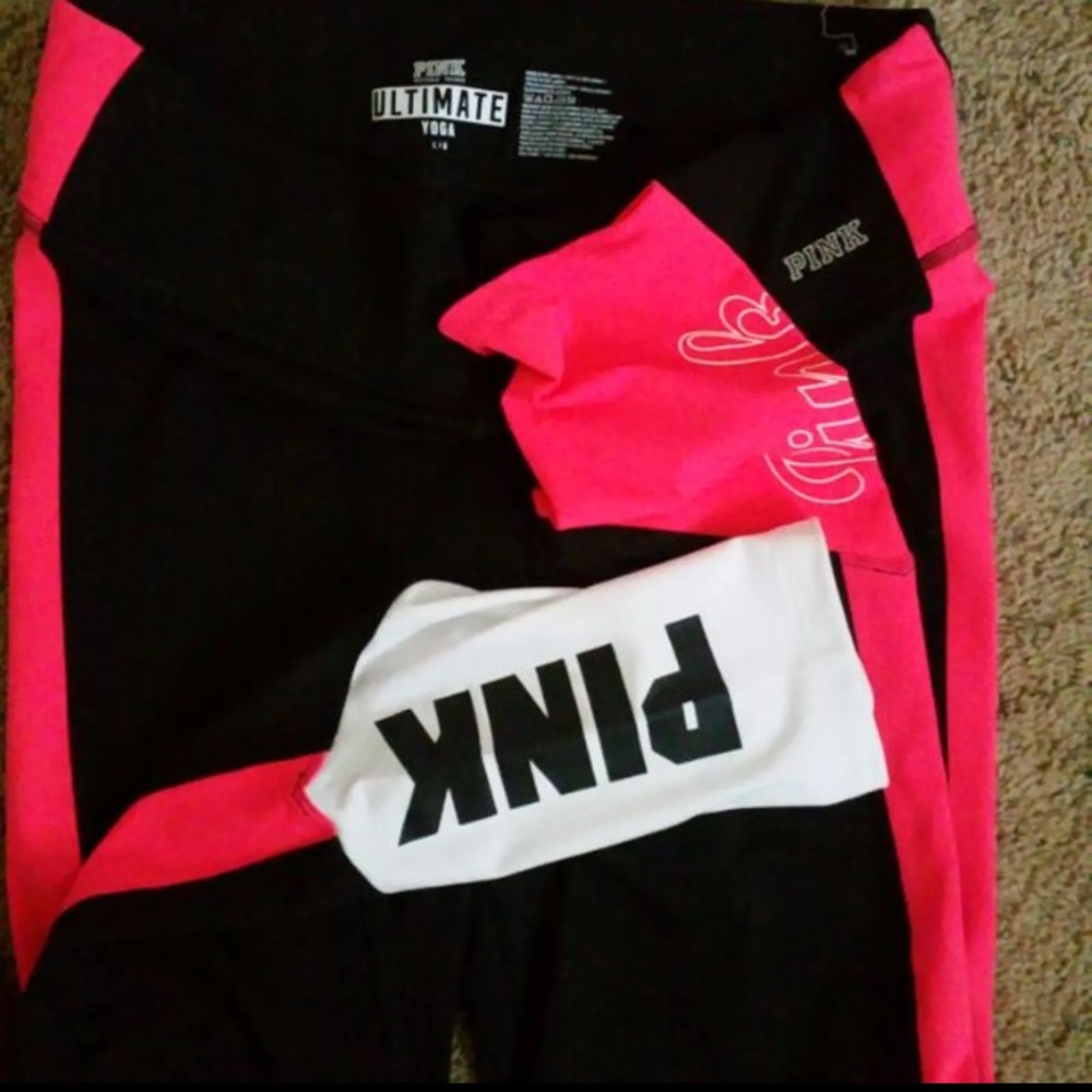 ✋SOLD💫vs pink HTF rare large leggings